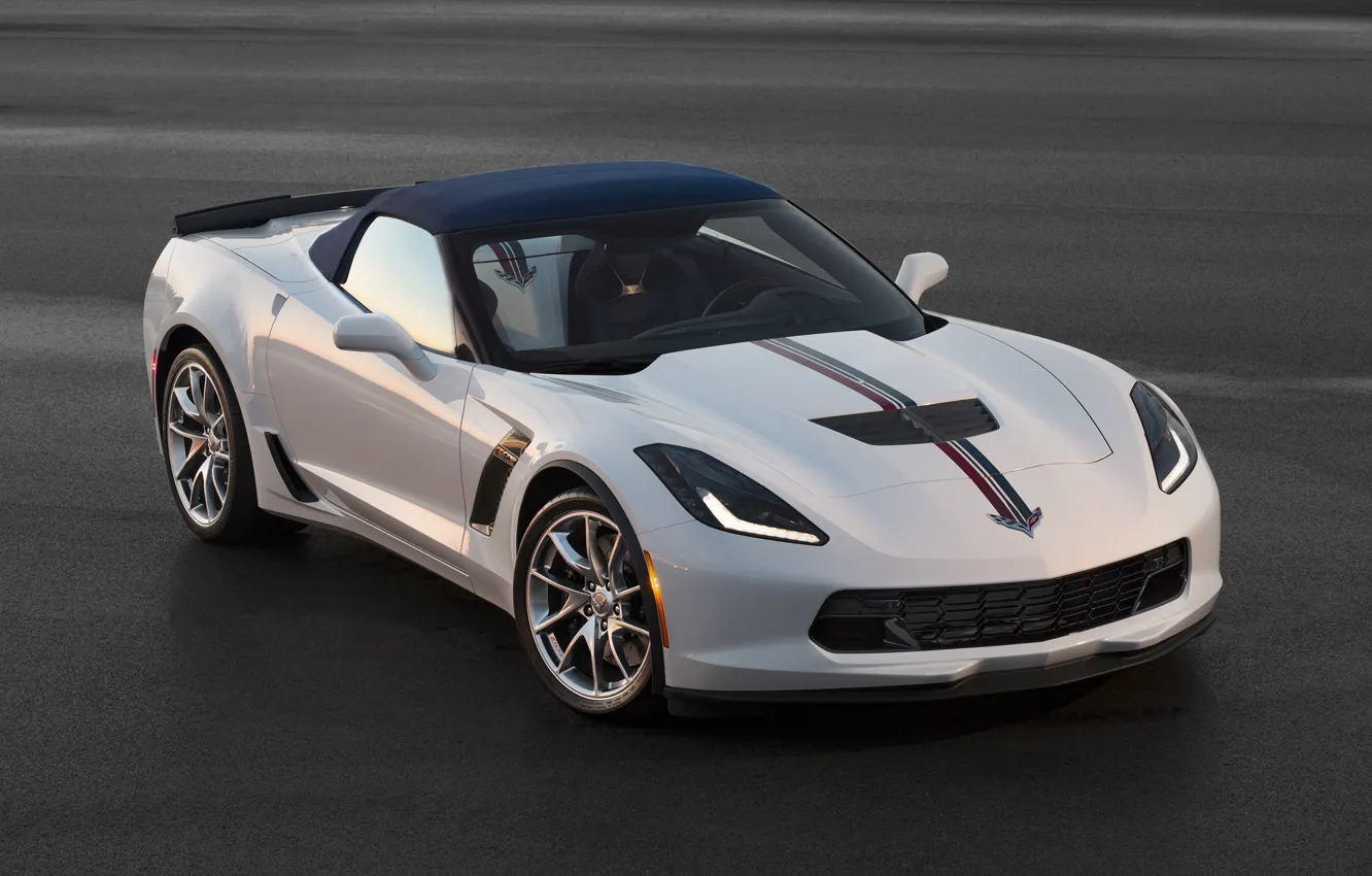 Фото обои Z06, Corvette, Chevrolet, суперкар, шевроле, корвет, Convertible, 2015, Twilight Blue Design