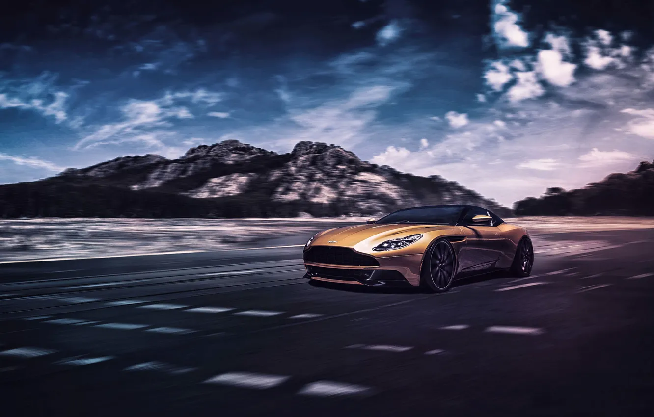 Фото обои Concept, Aston Martin, Light, Front, Supercar, DB11