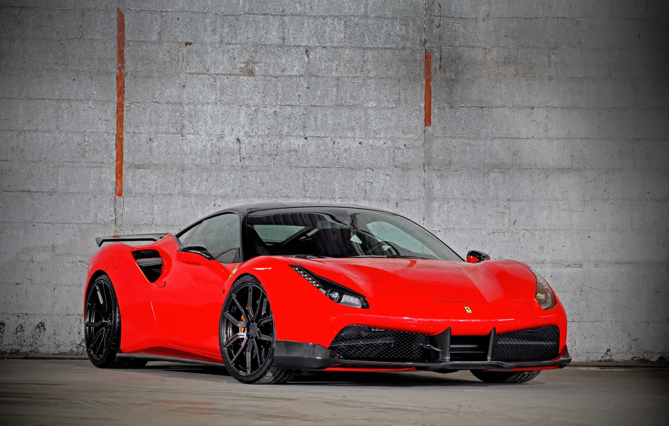 Фото обои Ferrari, суперкар, феррари, GTB, 488, VOS Performance