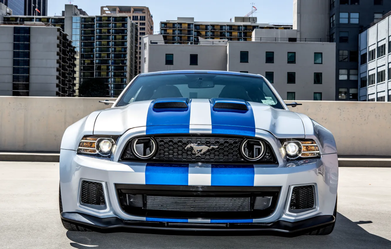 Фото обои Mustang, Ford, Shelby, Need For Speed, Передок, 2014, From