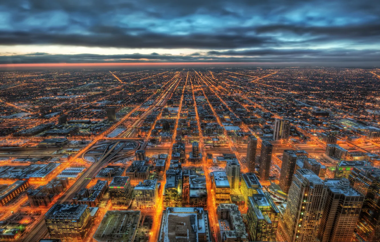 Фото обои Чикаго, Иллинойс, Chicago, Illinois, сша, usa, buildings, Midwest, skyscrapers