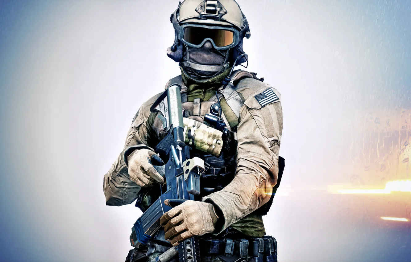 Обои оружие фон солдат Battlefield 4 картинки на рабочий стол. www.goodfon....