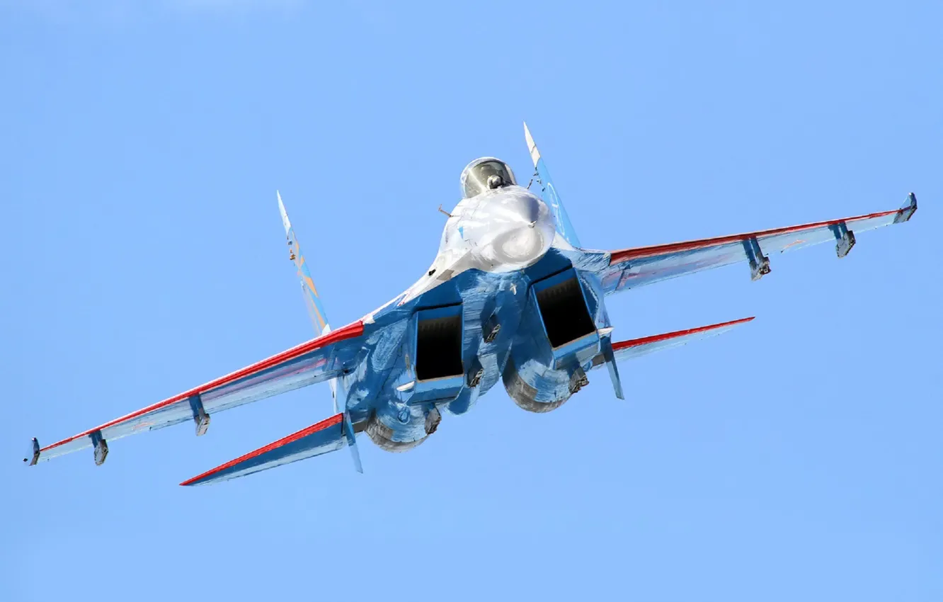 Фото обои истребитель, Flanker, су-27
