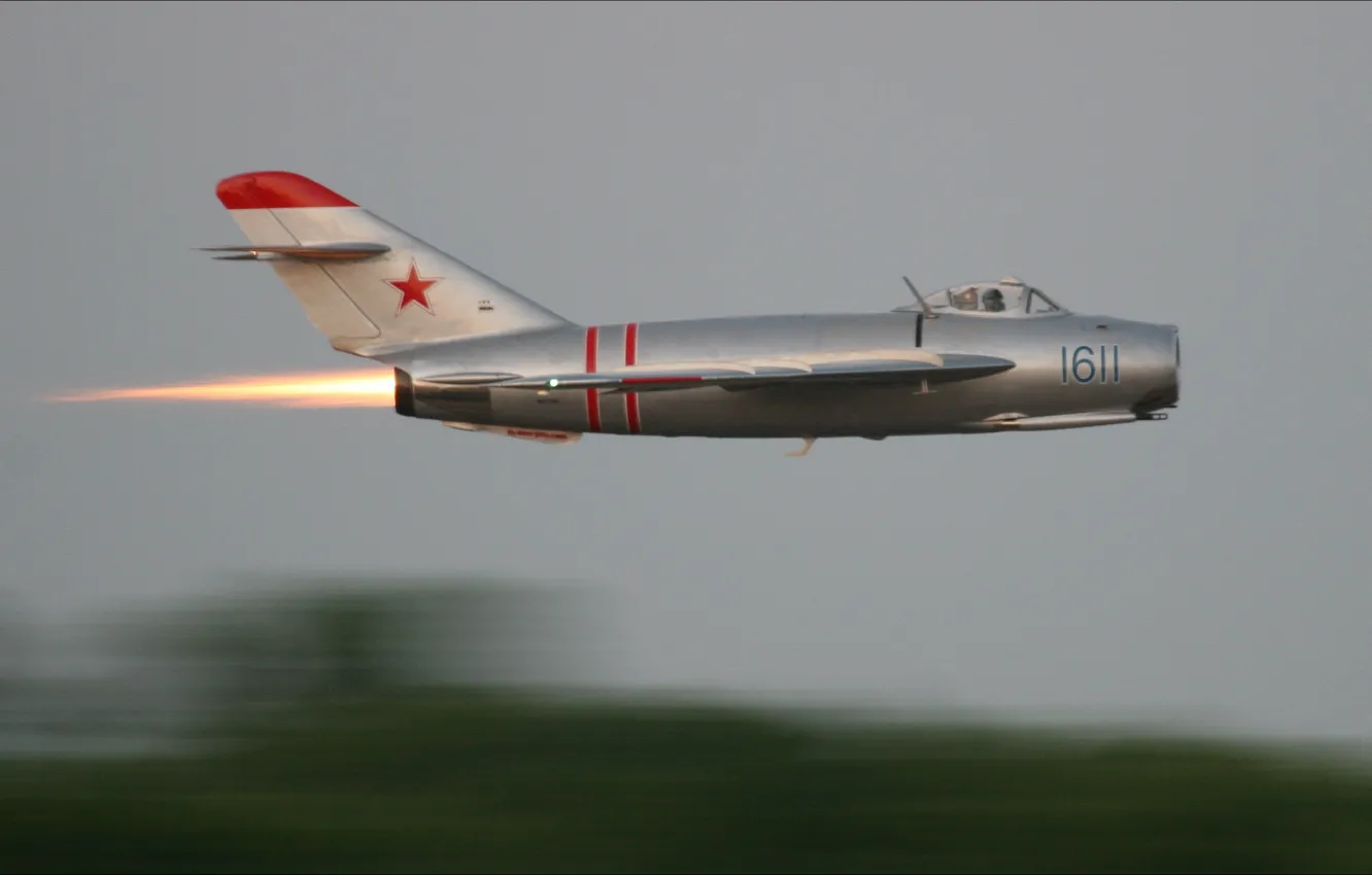 Фото обои авиация, скорость, техника, Миг-15