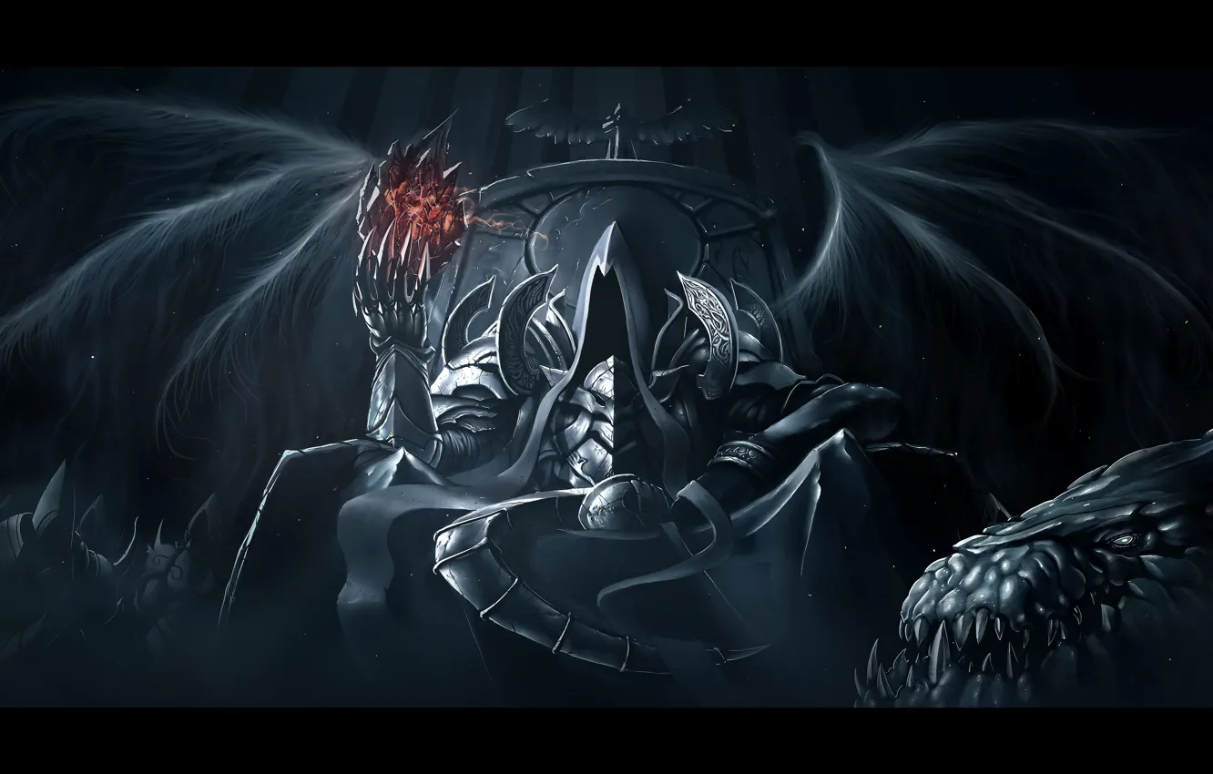 Фото обои тьма, демоны, Diablo 3, Diablo III: Reaper of Souls, Malthael