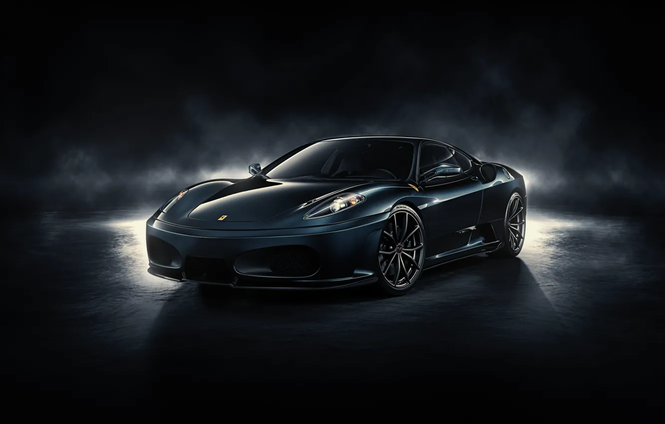 Фото обои F430, Ferrari, front, by DuronDesign, Midnight Black