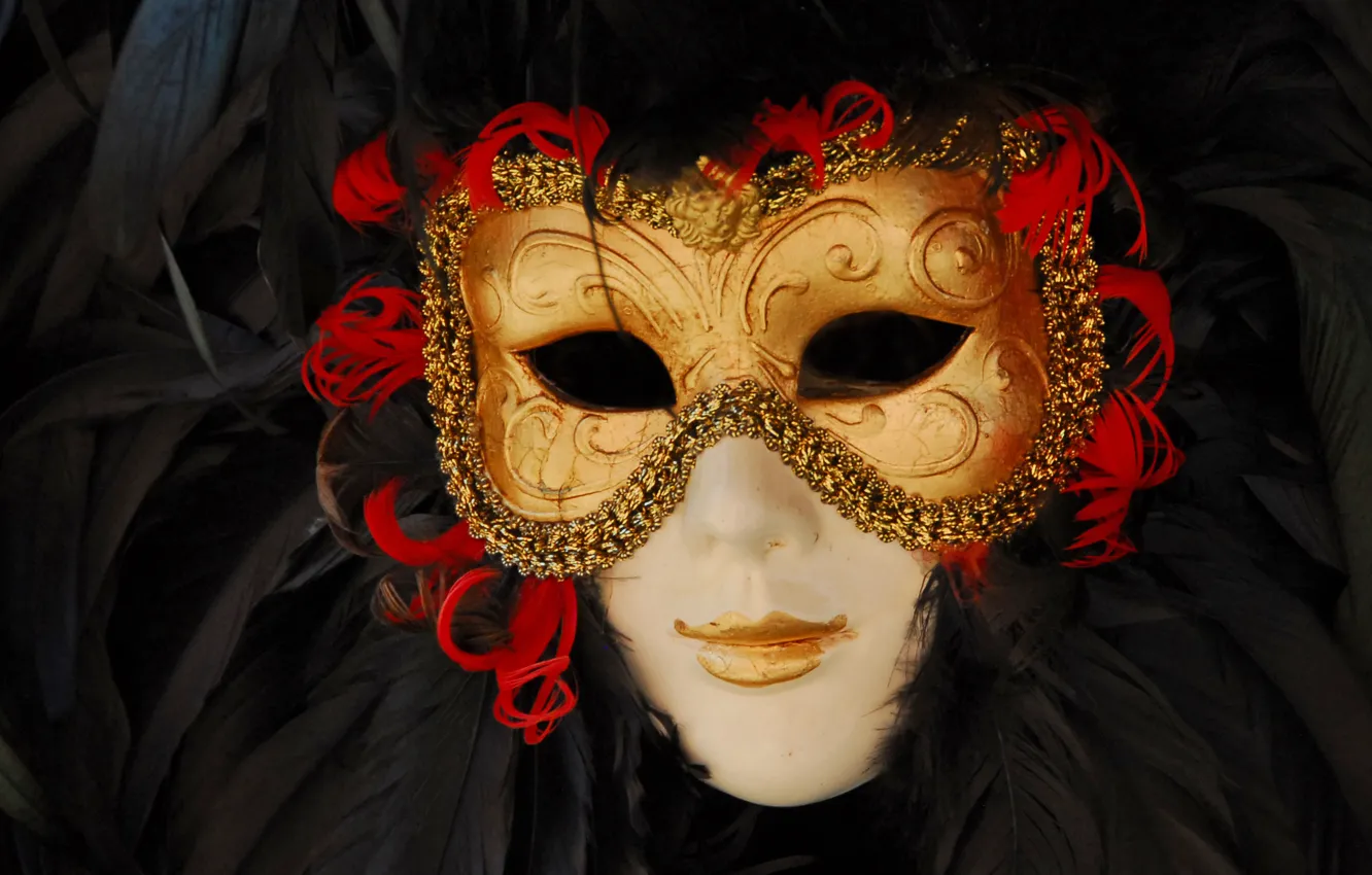 Фото обои маска, карнавал, венеция, маскарад, venice